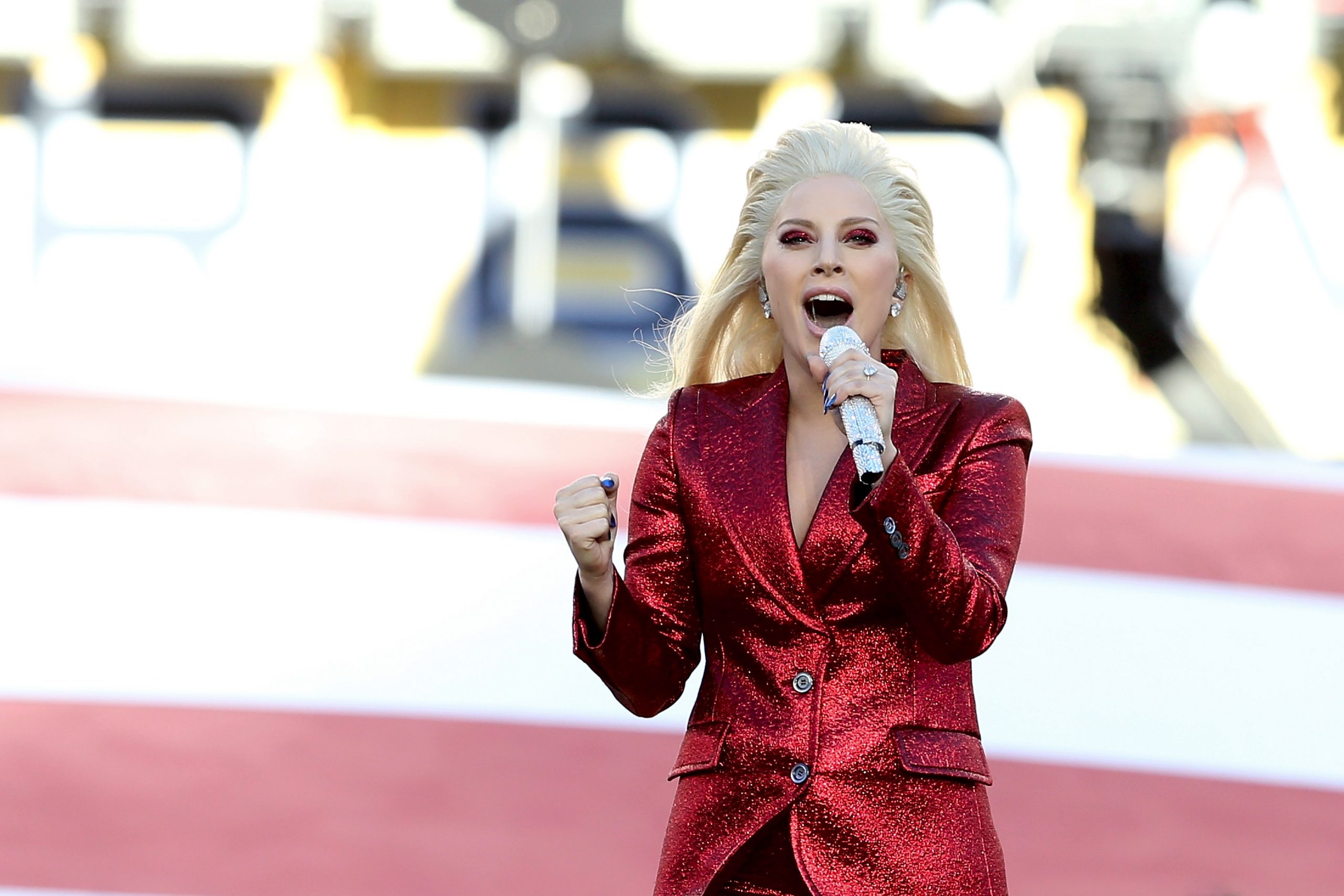 Watch Lady Gaga Sing The National Anthem At Super Bowl 50