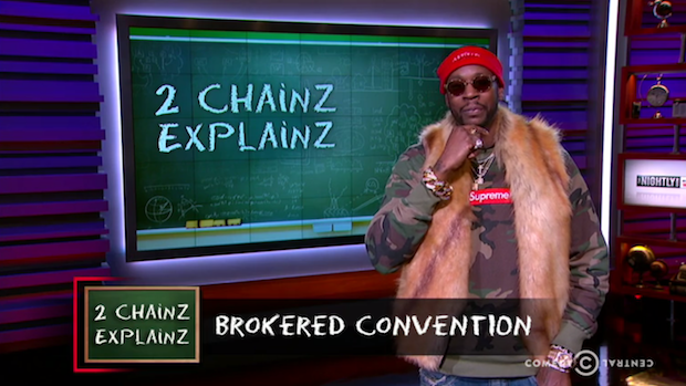 Watch 2 Chainz Explain Brokered Political Conventions On The Nightly Show