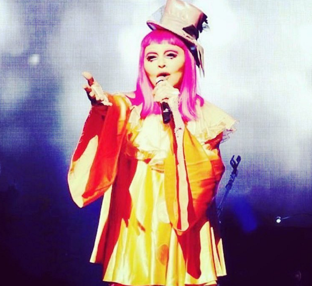 Madonna Played A Show Dressed As A Clown Where She Rode A Tricycle And Told Clown Jokes