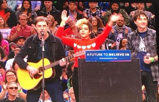 Watch The Thermals Play A Bernie Sanders Rally
