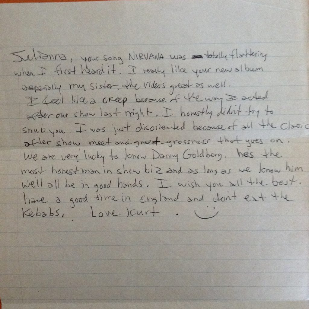 Juliana Hatfield Shares Letter From Kurt Cobain That You Can Maybe Even Buy From Her For $20k