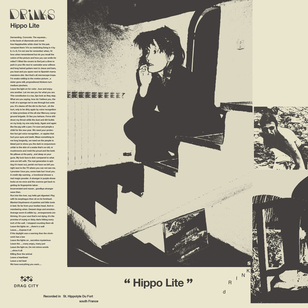 Drinks Cate Le Bon Tim Presley Hippo Lite cover art