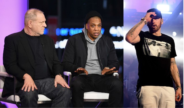 Harvey Weinstein, Jay-Z, and Eminem