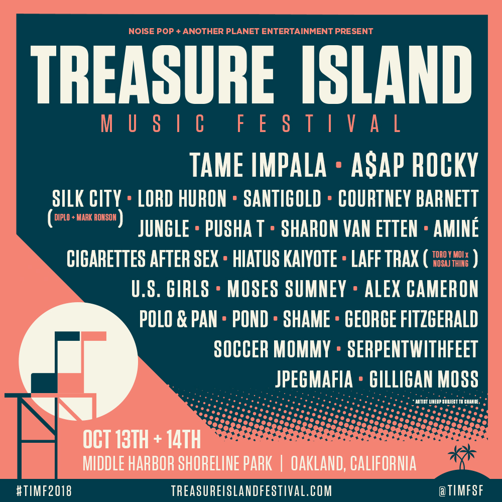 Treasure Island 2018 Lineup
