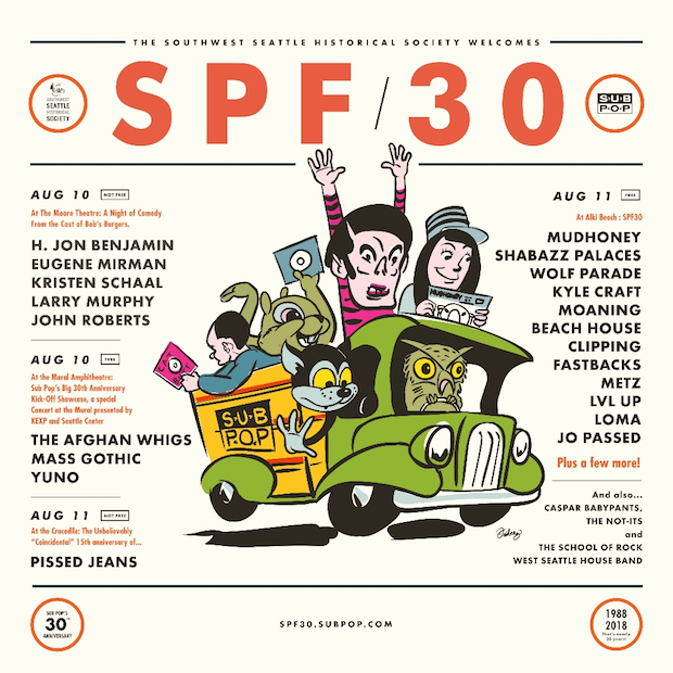 Sub Pop 30th Anniversary lineup