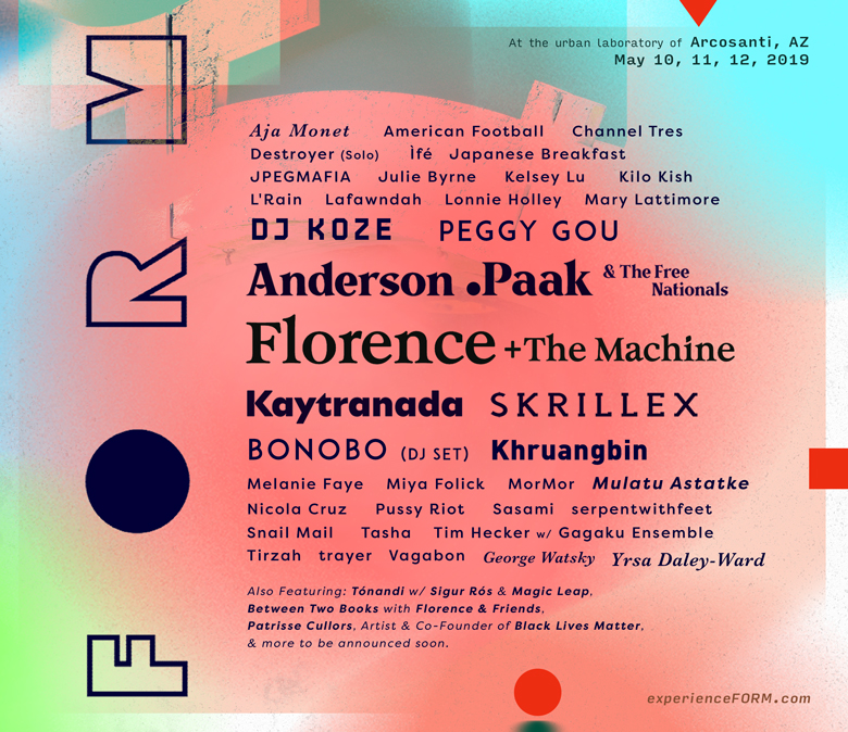 FORM Arcosanti 2019 Lineup