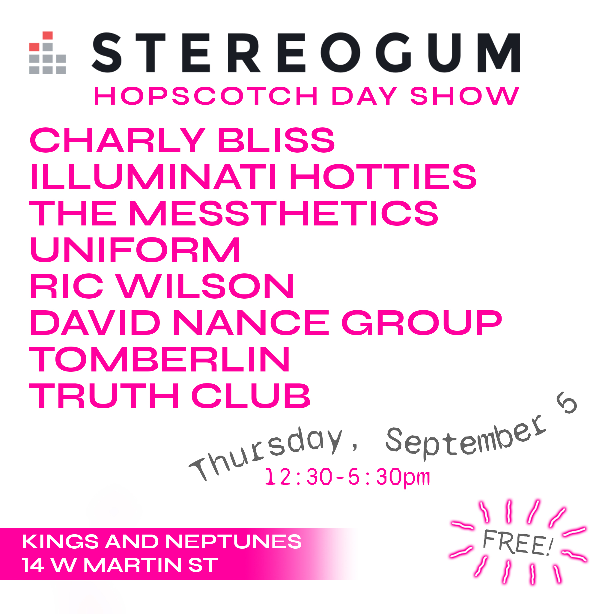 Hopscotch 2019 Stereogum Day Show