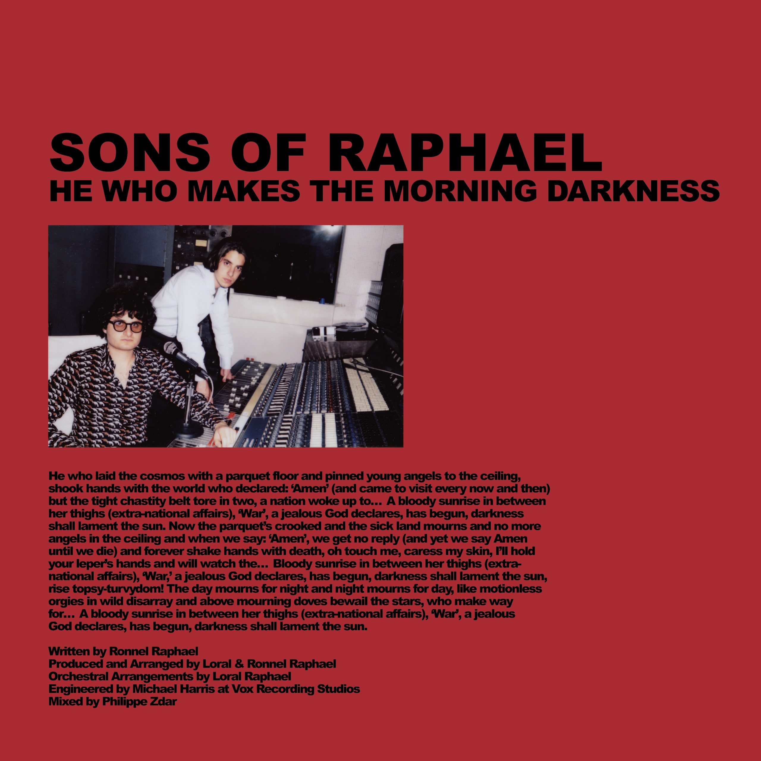 Sons Of Raphael - "He Who Makes The Morning Darkness"