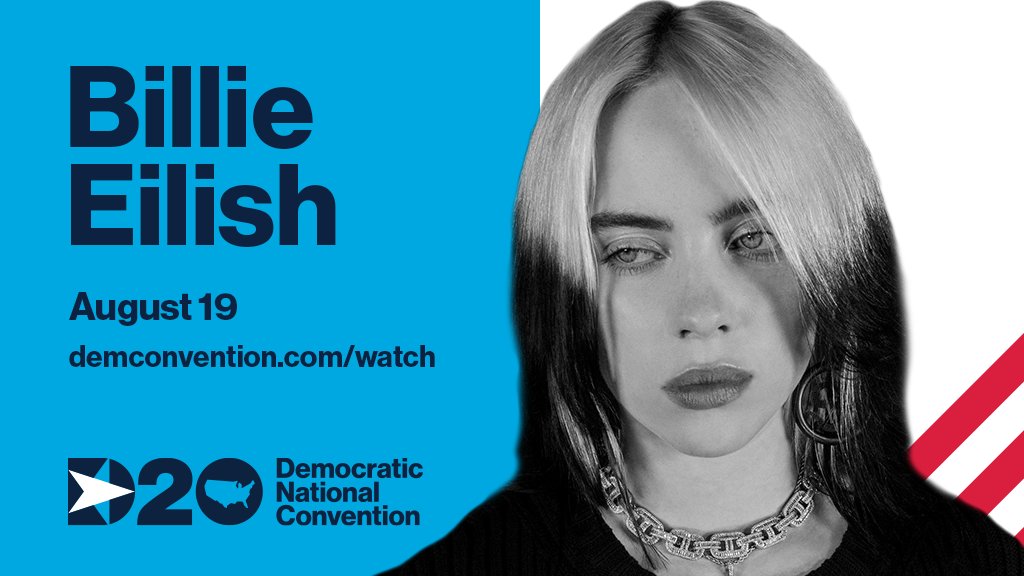 Billie Eilish plays the DNC