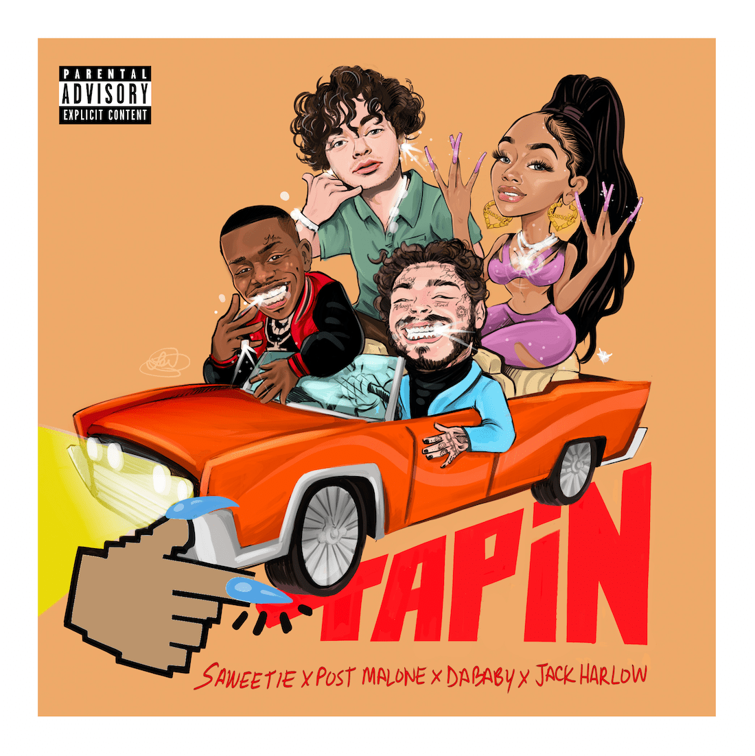 Saweetie - "Tap In" (Feat. Post Malone, DaBaby, & Jack Harlow)