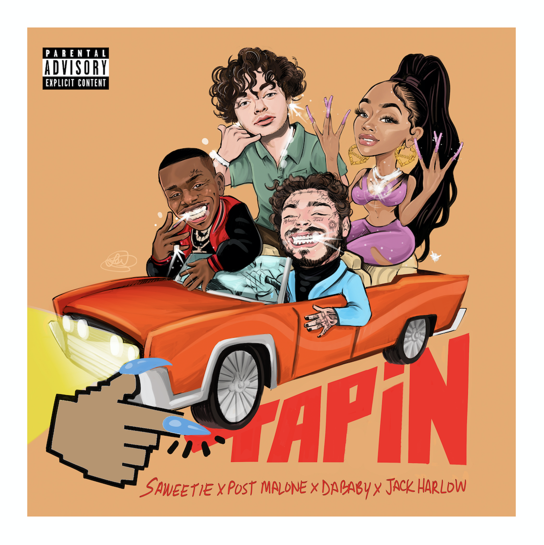 Saweetie - "Tap In" (Feat. Post Malone, DaBaby, & Jack Harlow)