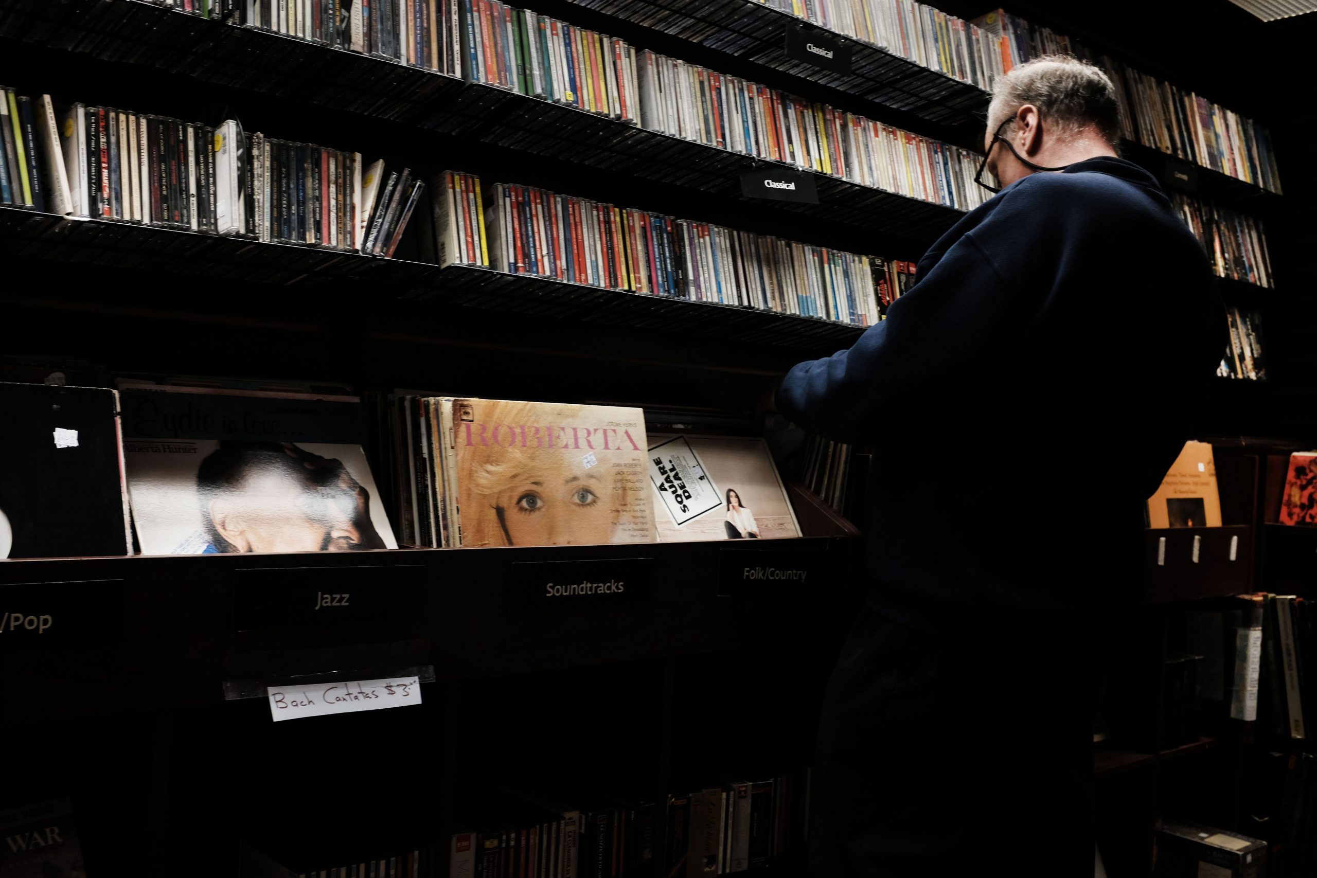 CDs and vinyl records