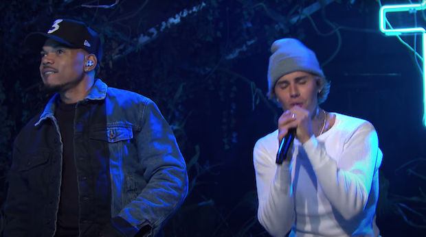 Watch Justin Bieber Perform With Chance The Rapper On Saturday Night Live