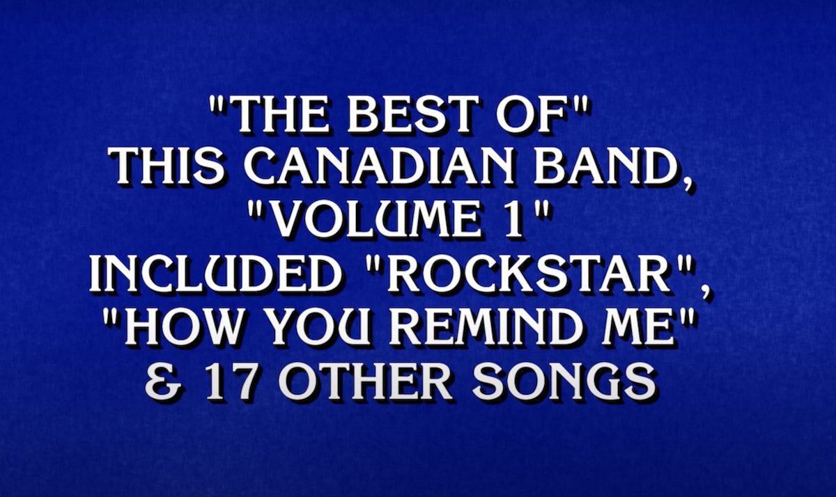 Nickelback Jeopardy