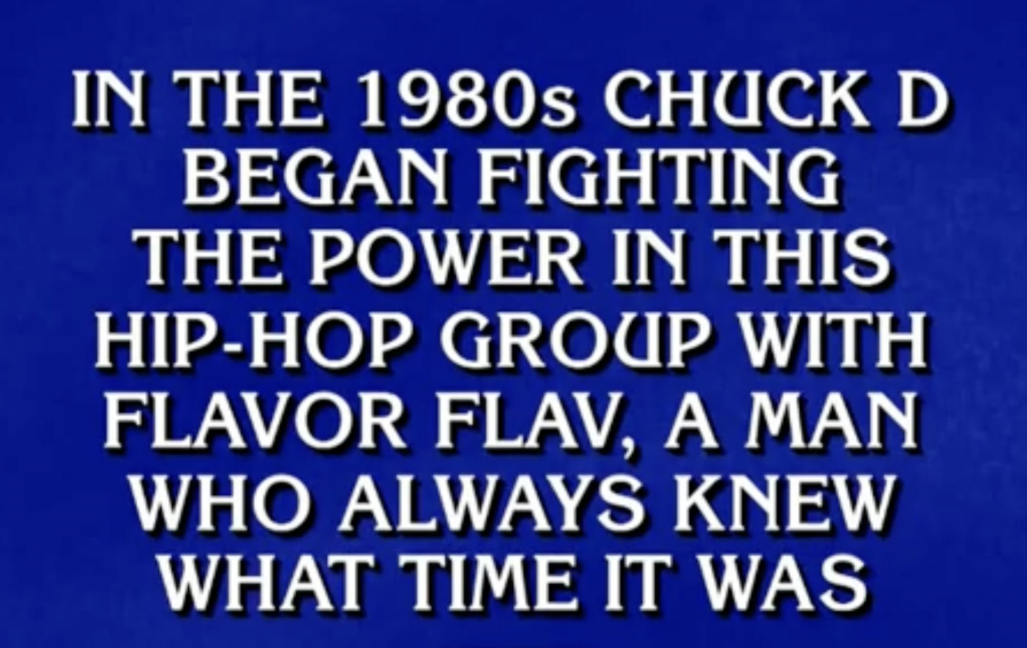Chuck D Jeopardy!