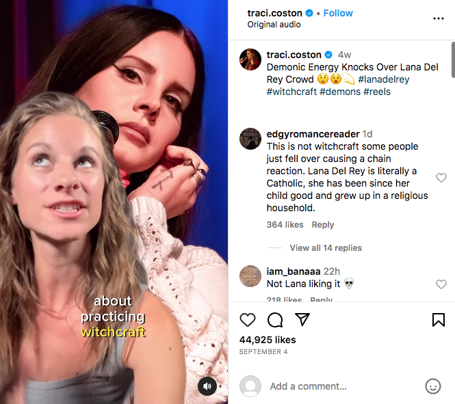 Lana Del Rey Responds To Christian Influencer Who Accused Her Of Witchcraft