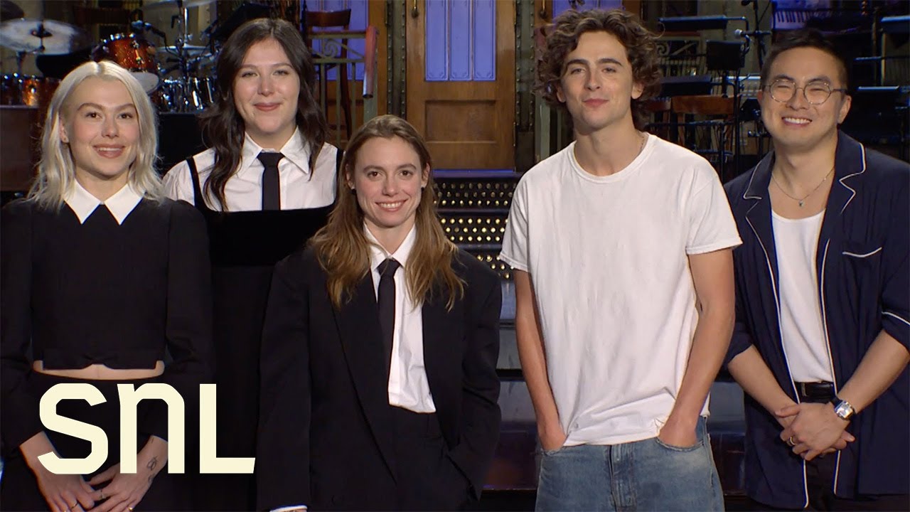 Timothée Chalamet and boygenius SNL
