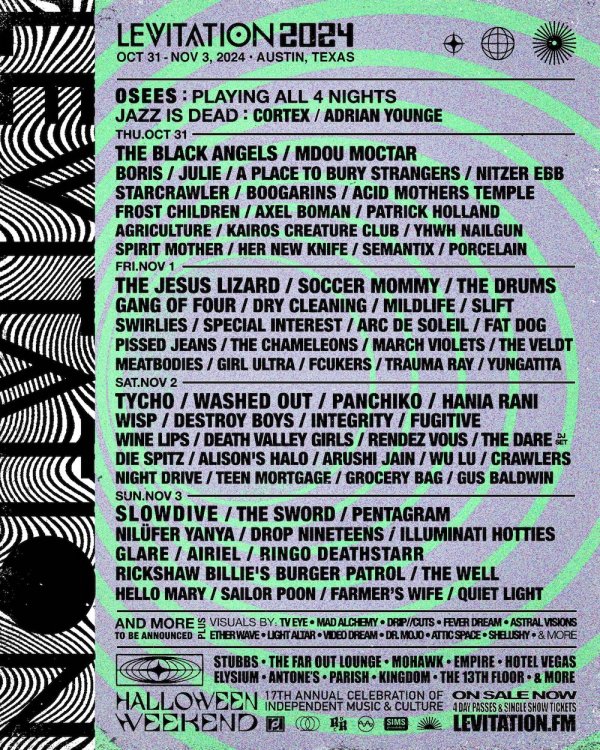 Levitation Festival Announces 2024 Lineup