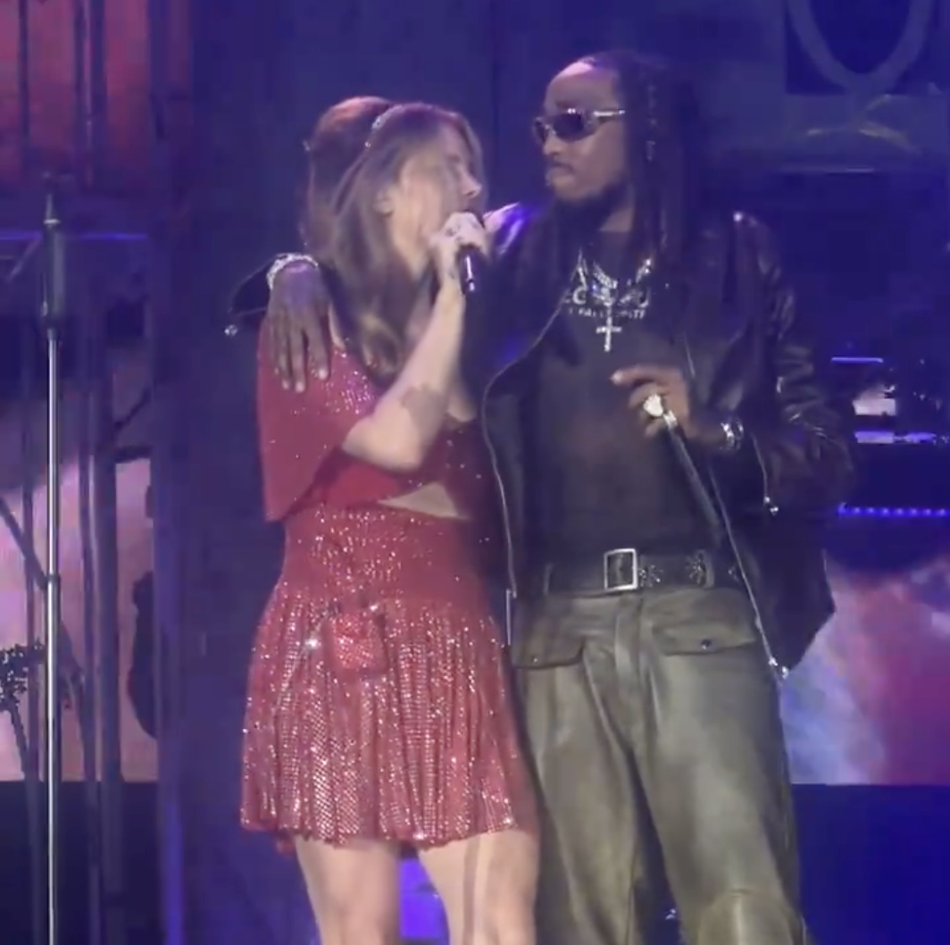 Lana Del Rey and Quavo at Fenway