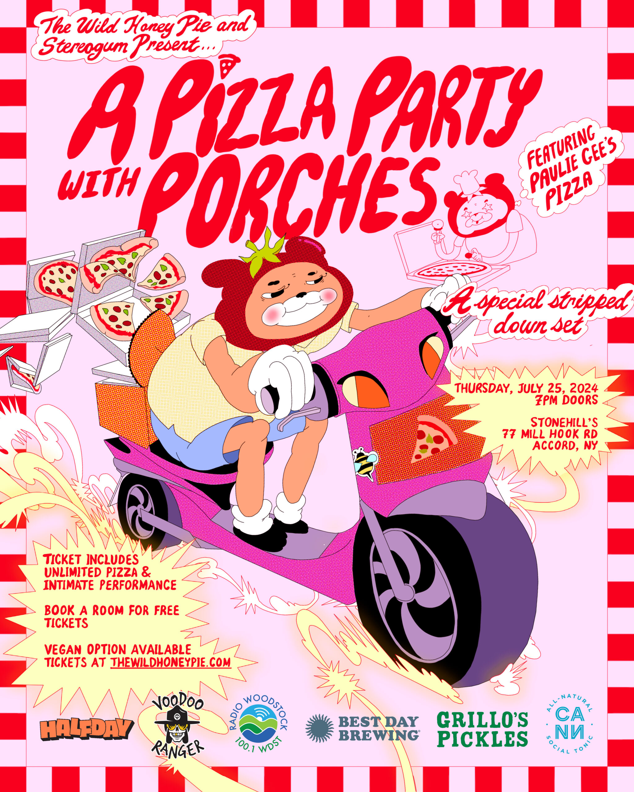 The Wild Honey Pie & Stereogum's Next Pizza Party Is With Porches
