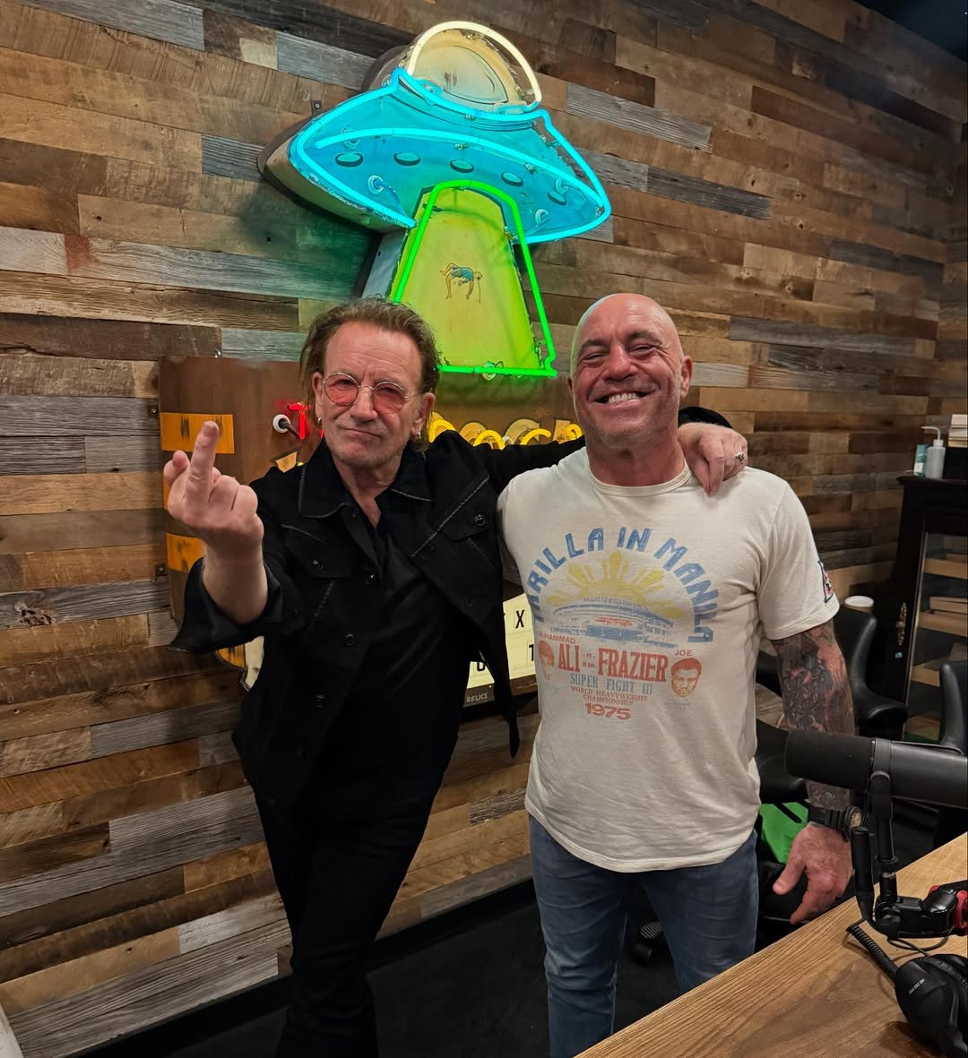 Joe Rogan and Bono