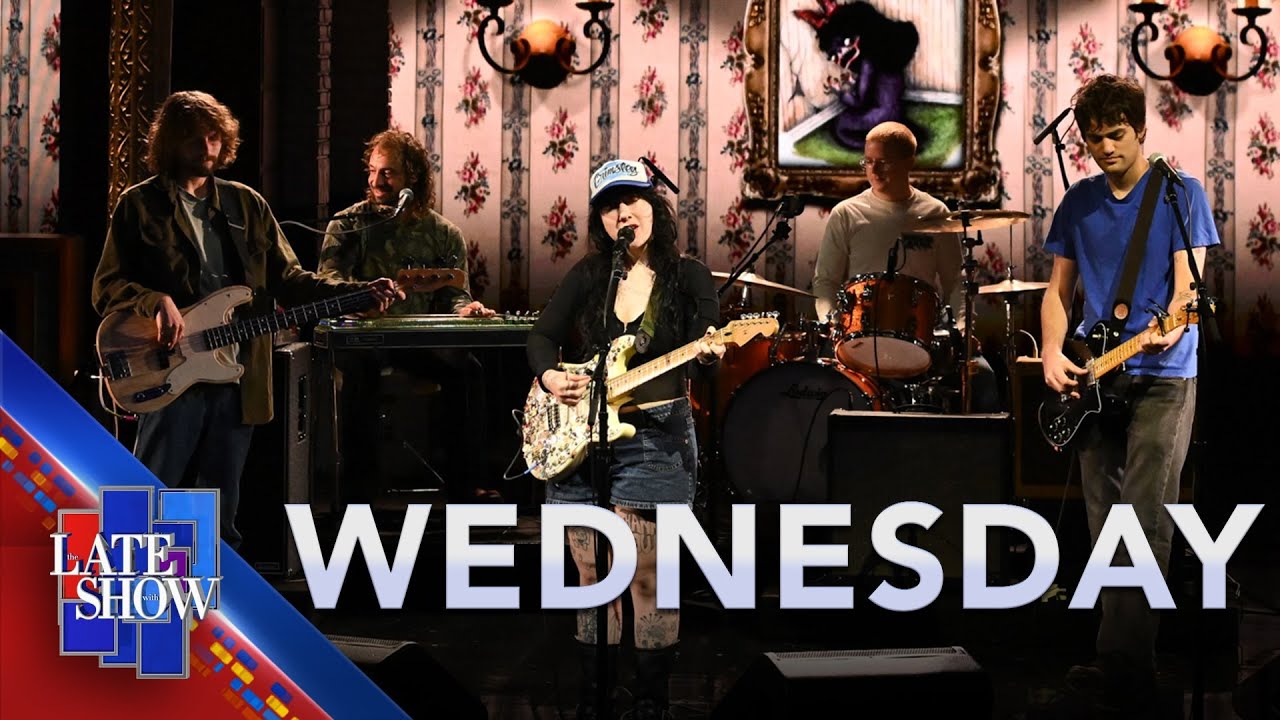 Wednesday TV Debut on Colbert