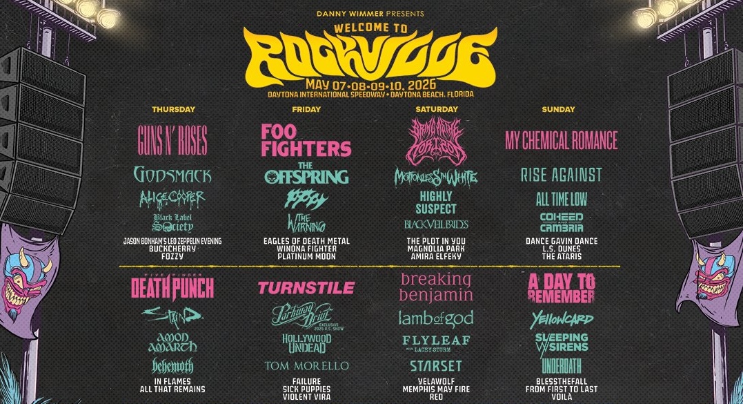 Welcome To Rockville Unveils 2026 Lineup With My Chemical Romance, Guns N’ Roses, Foo Fighters, More