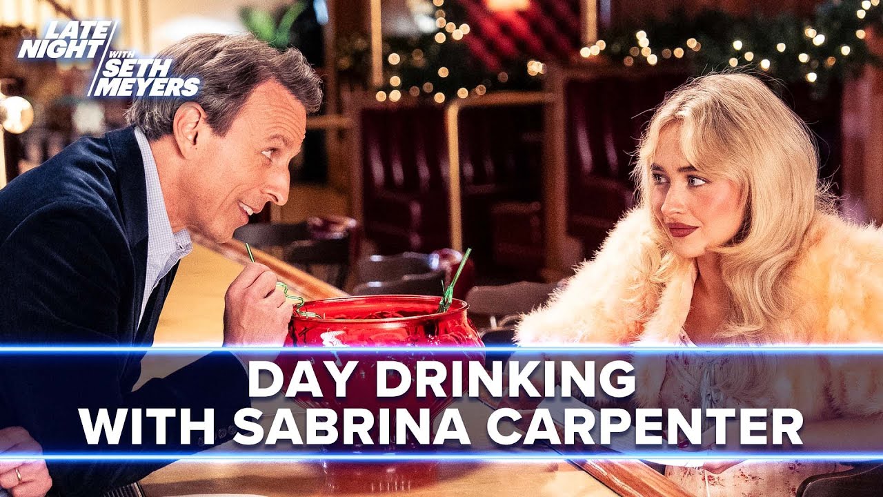 Seth Meyers Gets Drunk With Sabrina Carpenter, Talks Rob Reiner With Jack Black