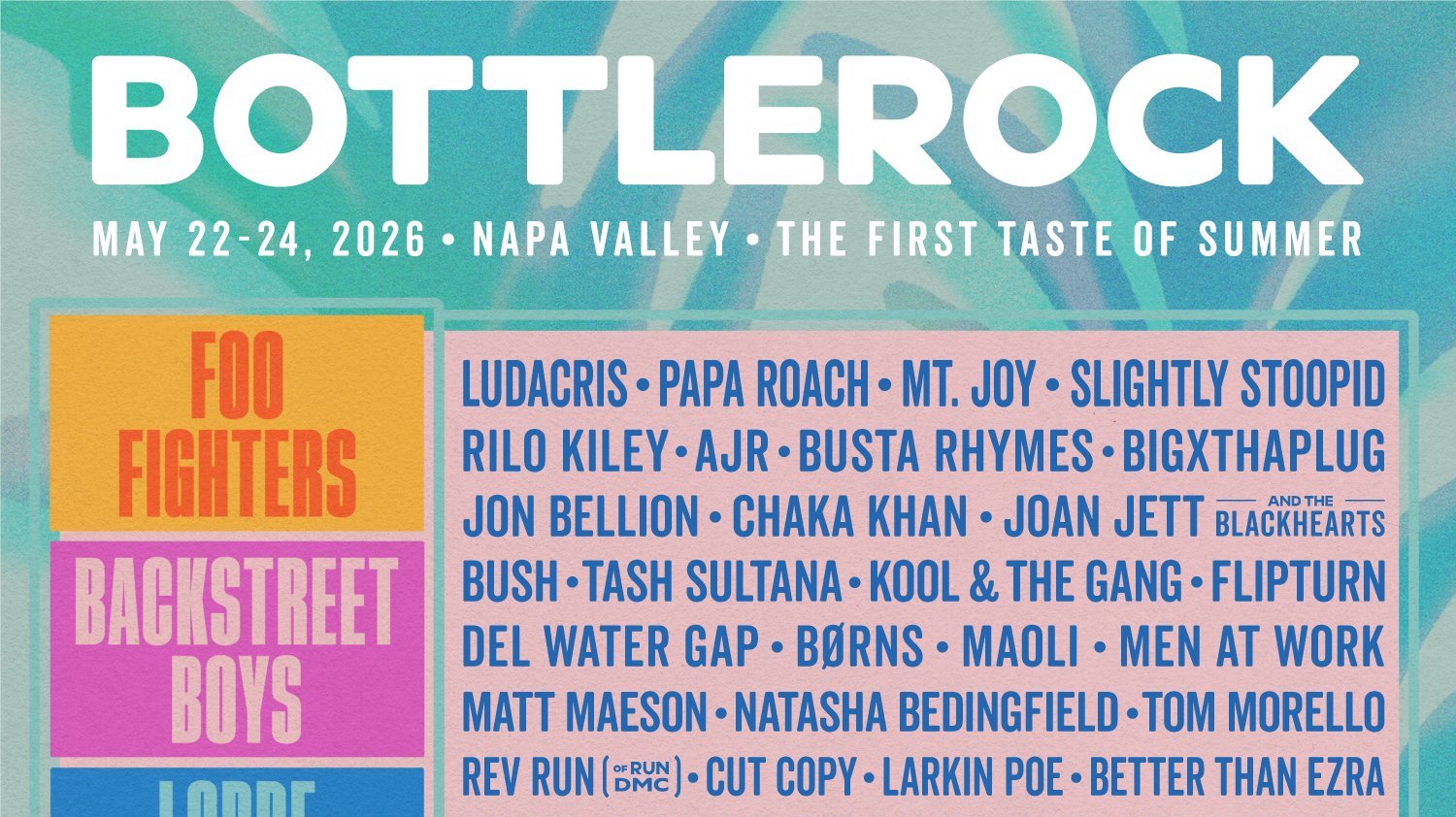 As Usual, The BottleRock 2026 Lineup Is Drunk (On Wine, Presumably)