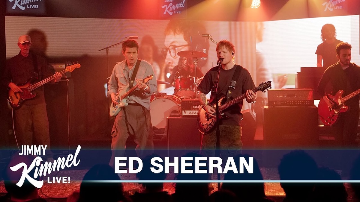 Ed Sheeran Played Kimmel With Dave Grohl, John Mayer, & Pino Palladino
