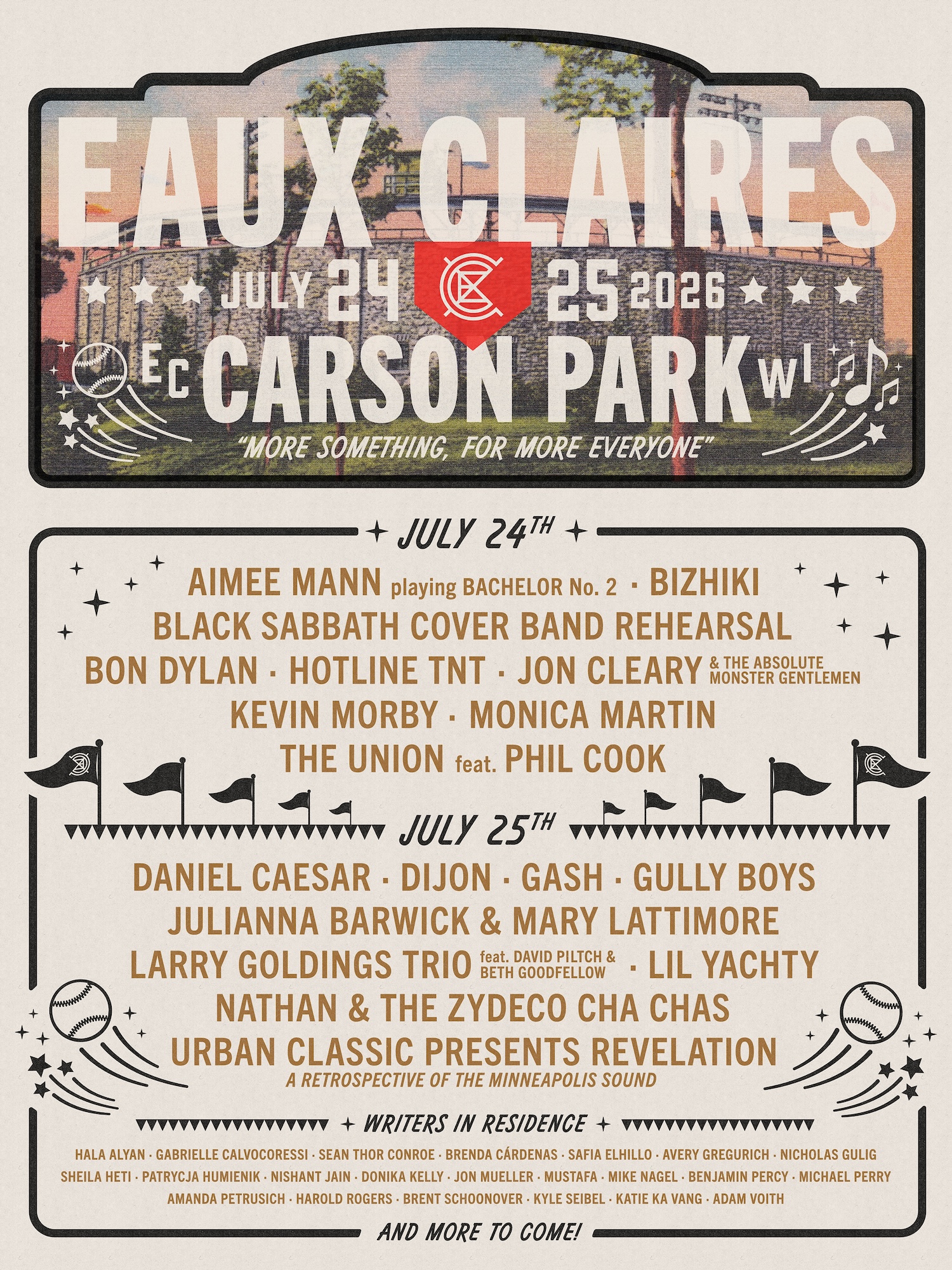 Eaux Claires Festival Announces 2026 Lineup