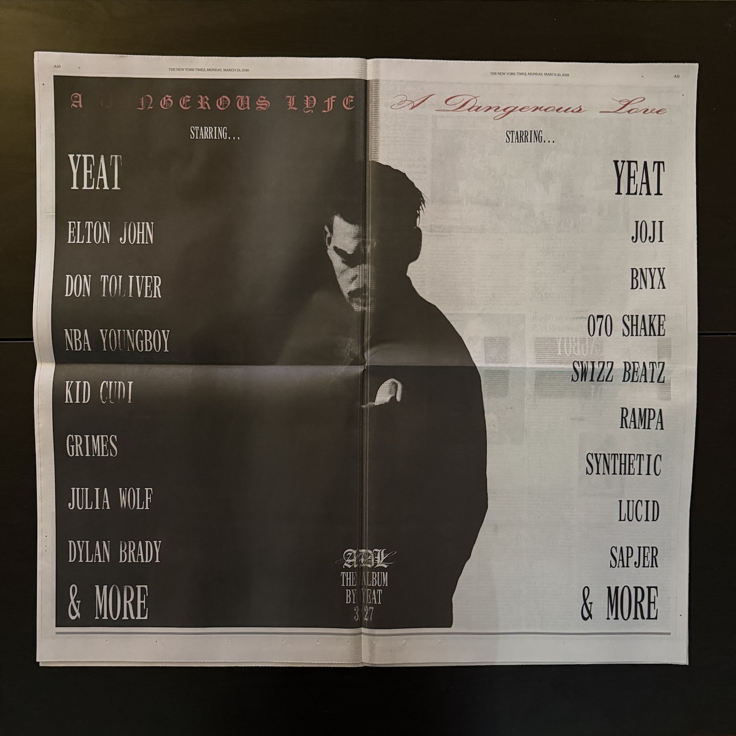 Yeat’s New Album ADL (A Dangerous Lyfe / A Dangerous Love) Features Elton John, Grimes, 070 Shake, & Many More
