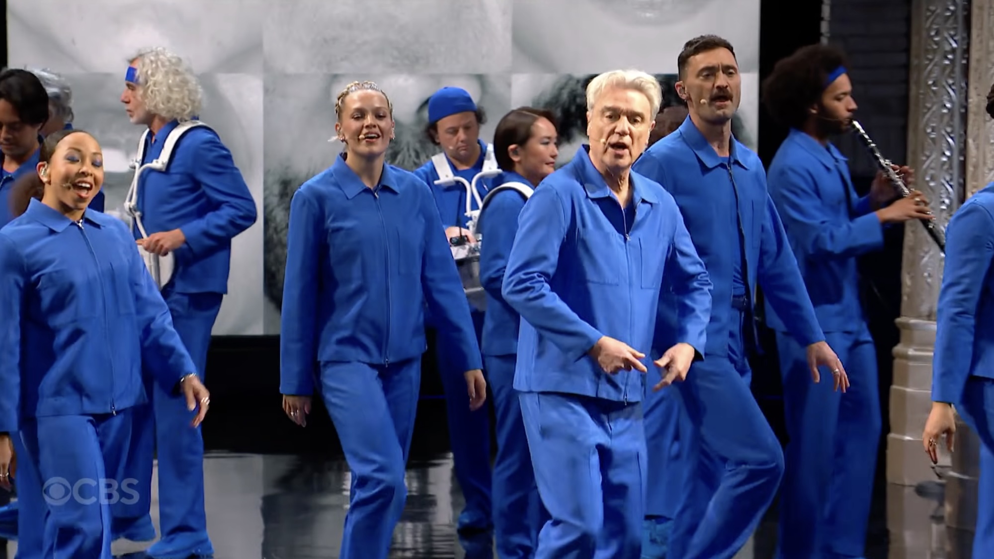 David Byrne Gives Super-Theatrical Performance & Reunites With John Mulaney On Colbert