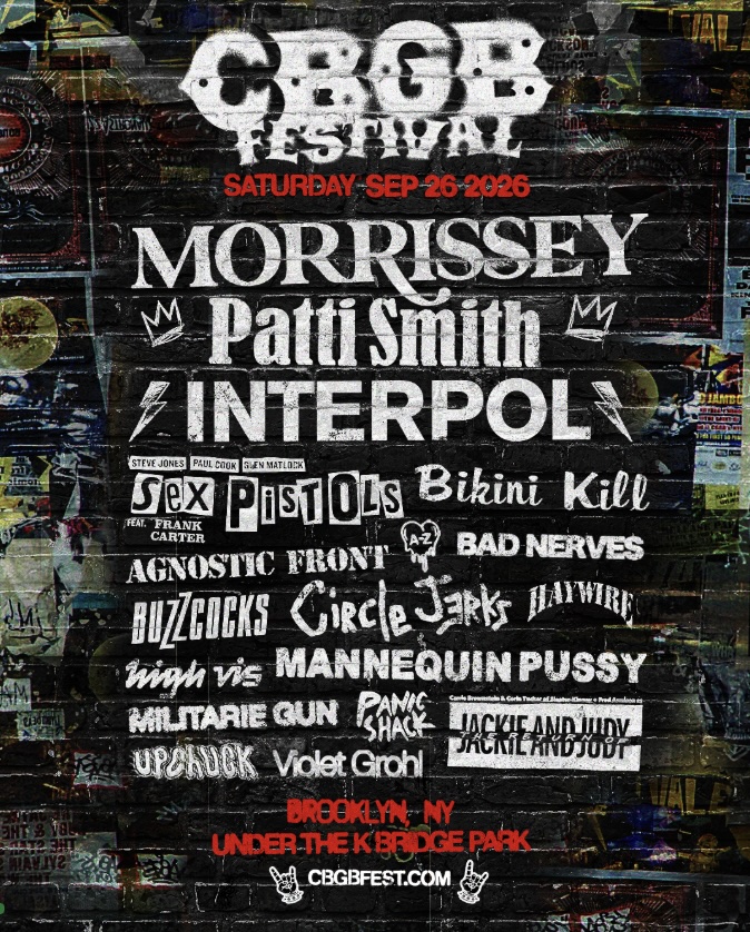 CBGB Festival Returns With Morrissey, Patti Smith, Interpol, Sex Pistols, More