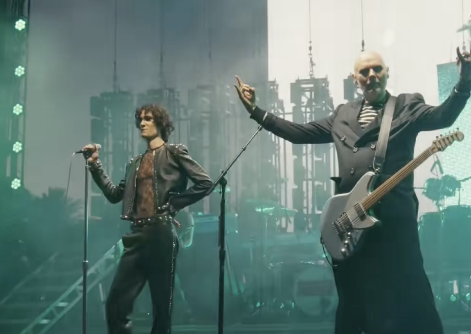 Billy Corgan Makes Surprise Coachella Debut With Sombr