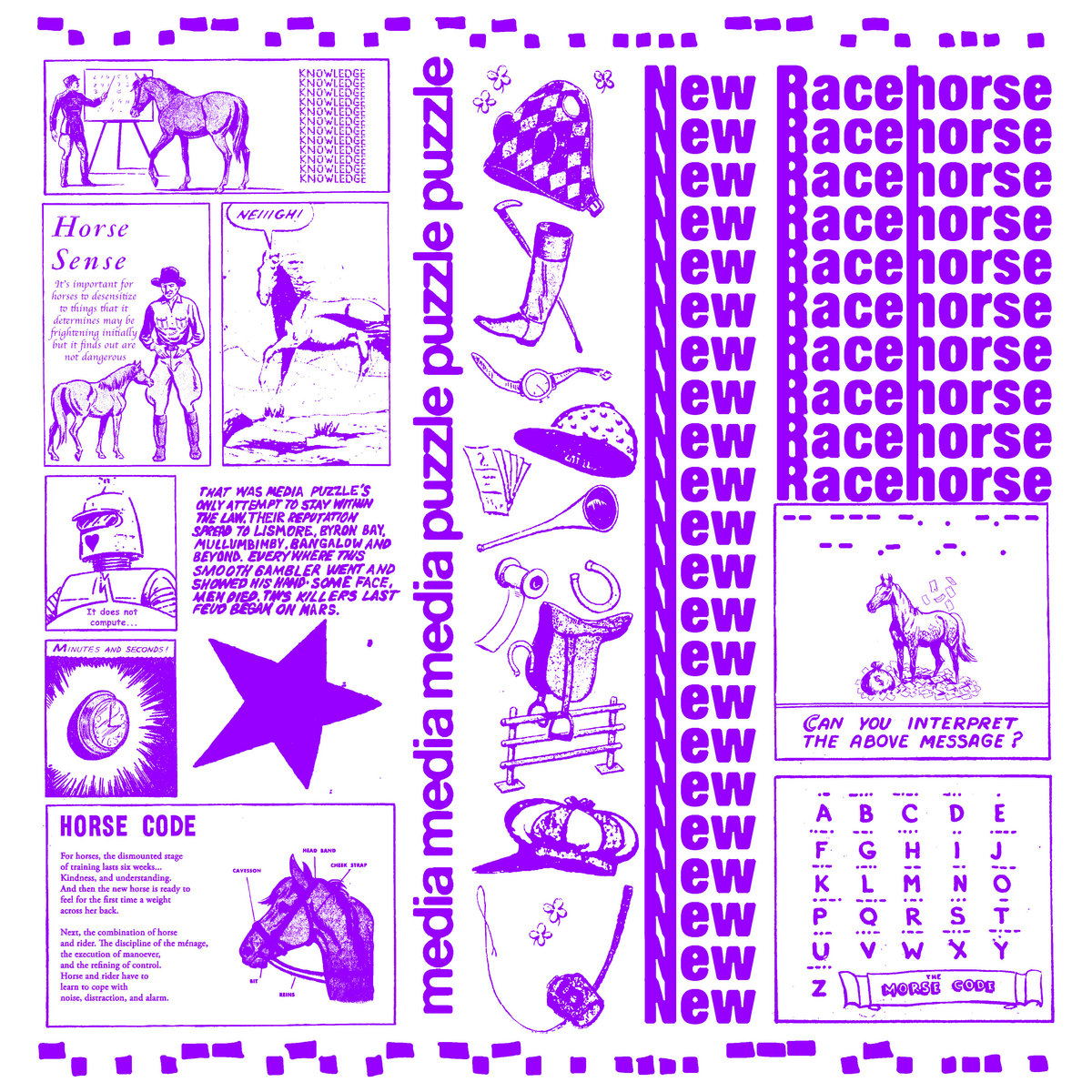 Stream Media Puzzle’s Revved-Up Cartoon Post-Punk Album New Racehorse