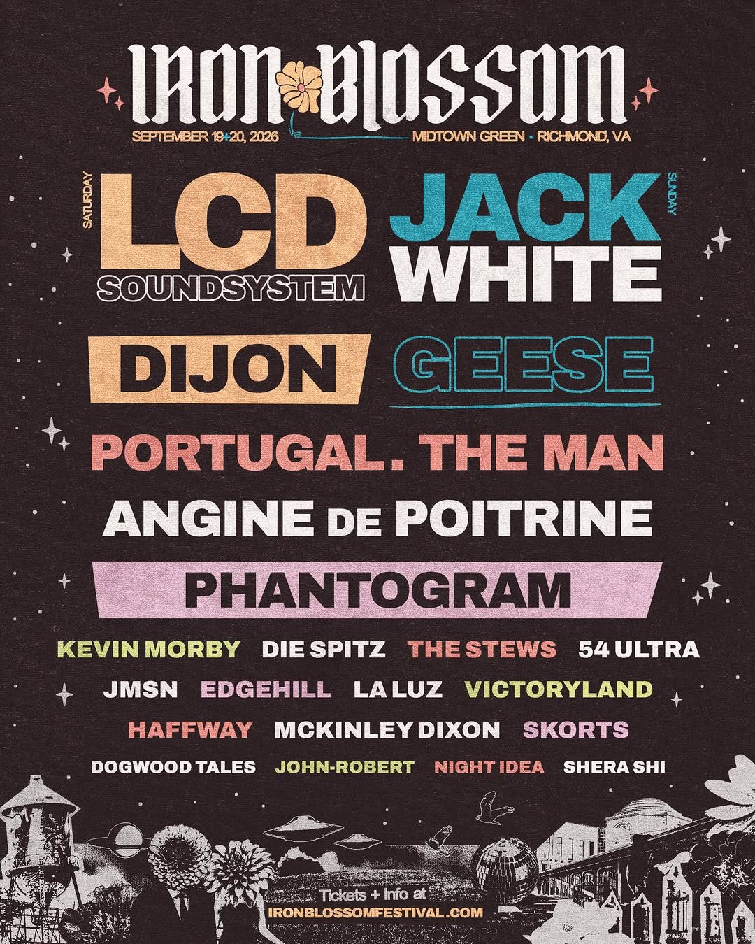 Iron Blossom Festival 2024: LCD Soundsystem, Jack White, and a Stellar Lineup Descend on Richmond