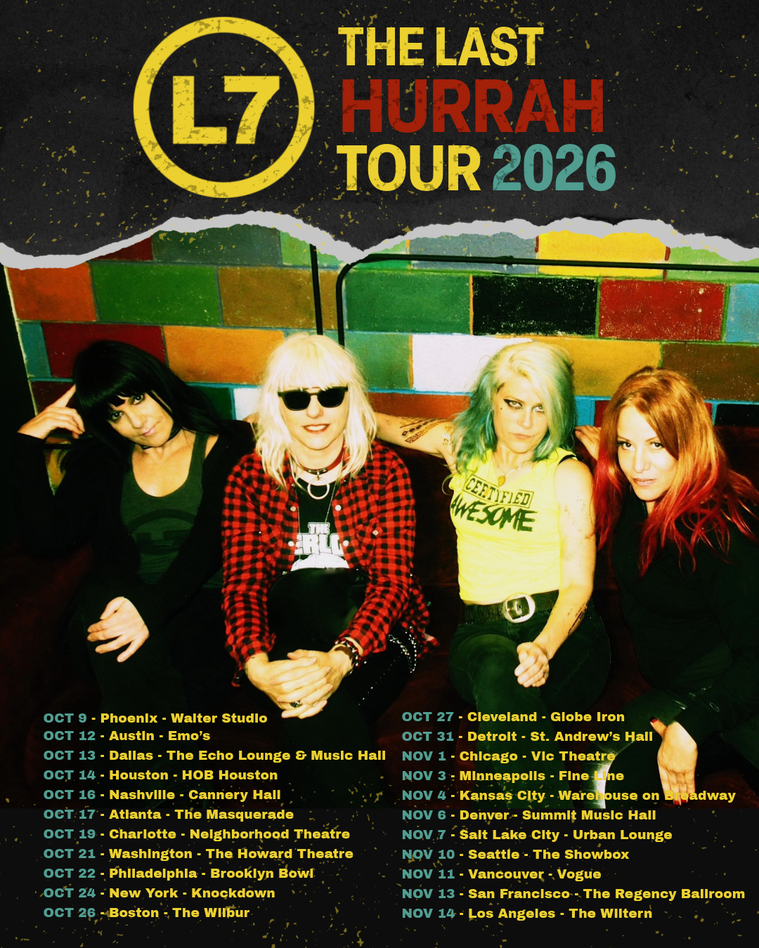 L7 Announce Farewell Tour