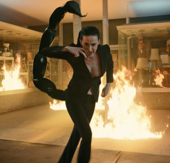 Katy Perry Acquires Demonic Scorpion Tail In “Watch It Burn” Video image