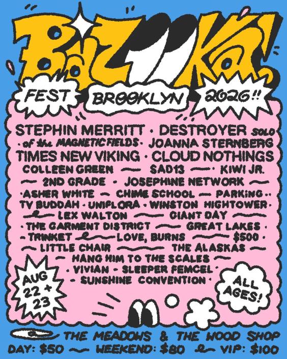 Bazooka Fest 2026 Unveils Full Lineup With Destroyer, Stephin Merritt, & More image