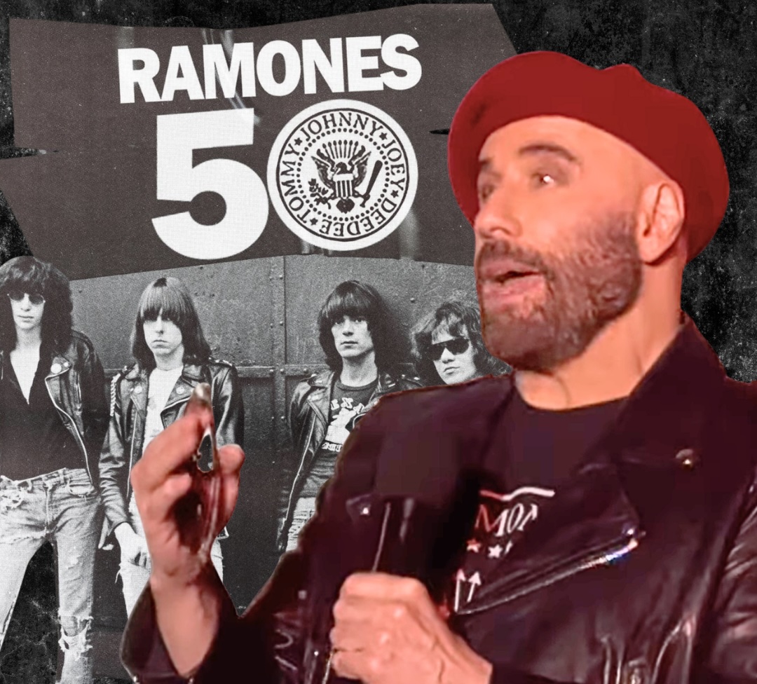 John Travolta Presents New Punk Supergroup At Ramones 50th Anniversary Tribute