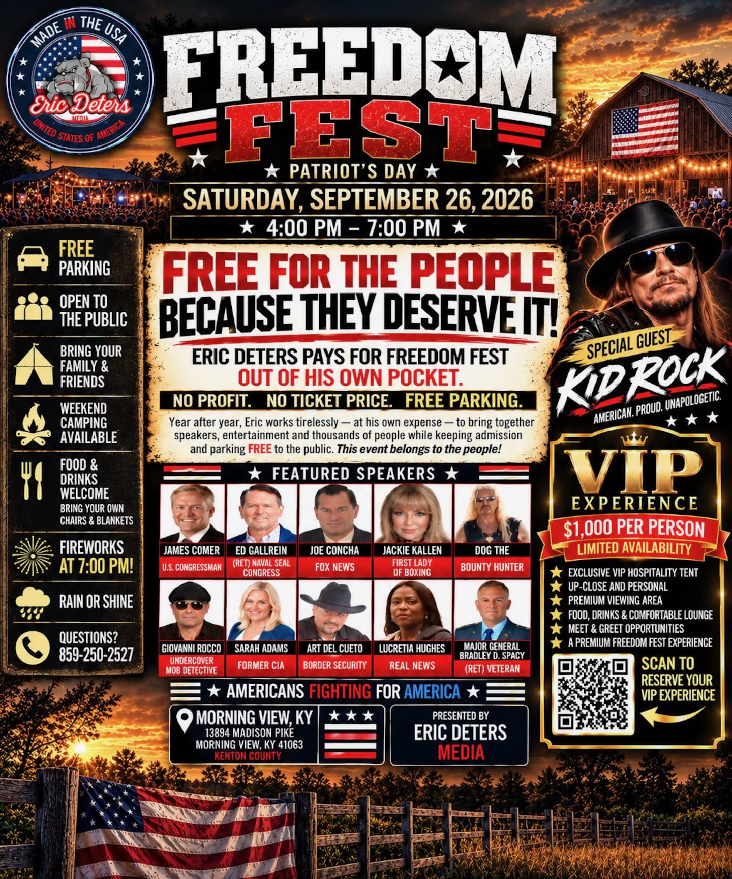MAGA Festival With Kid Rock Canceled Because Only 6 People Bought VIP Tickets