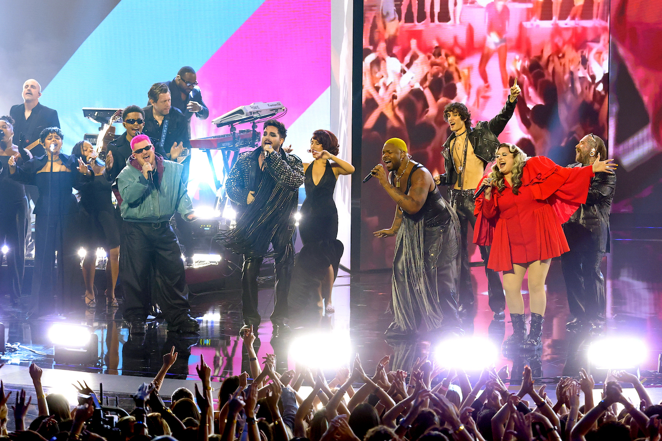 George Michael tribute at VMAs features Sombr, RAYE, Teddy Swims and Adam Lambert