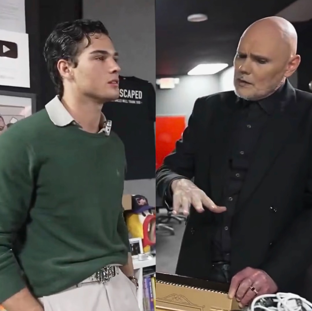 Billy Corgan Runs Into Clavicular, Teaches Him What Alternative Rock Is