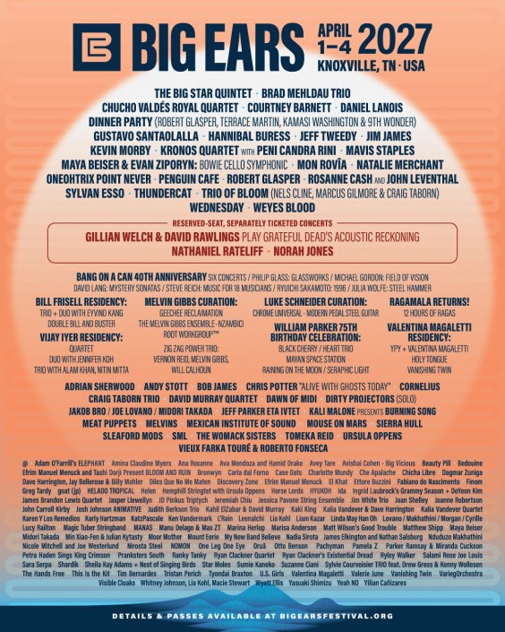 Big Ears 2027 Has Jeff Tweedy, Wednesday, Oneohtrix Point Never, & Much More image