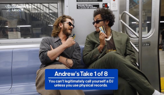 Andrew Garfield Stirs DJ Debate with Vinyl-Only Stance on SubwayTakes