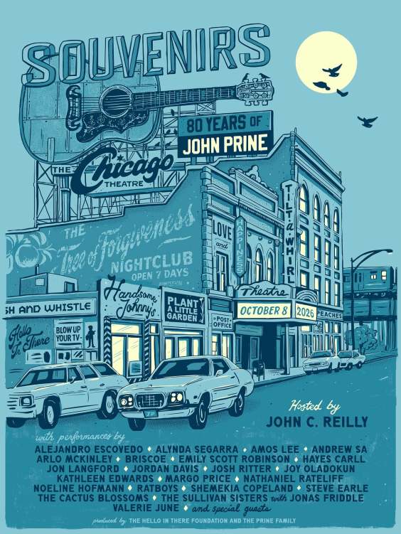 Jeff Tweedy, Ratboys, Steve Earle, & More Play 80 Years Of John Prine Tribute Concert In Chicago